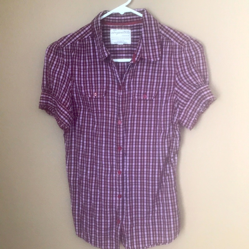 Aeropostale short sleeve button down